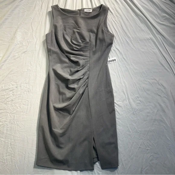 calvin klein ruched midi dress Calvin Klein Women's Printed Ruched-Waist Midi A-Line Dress